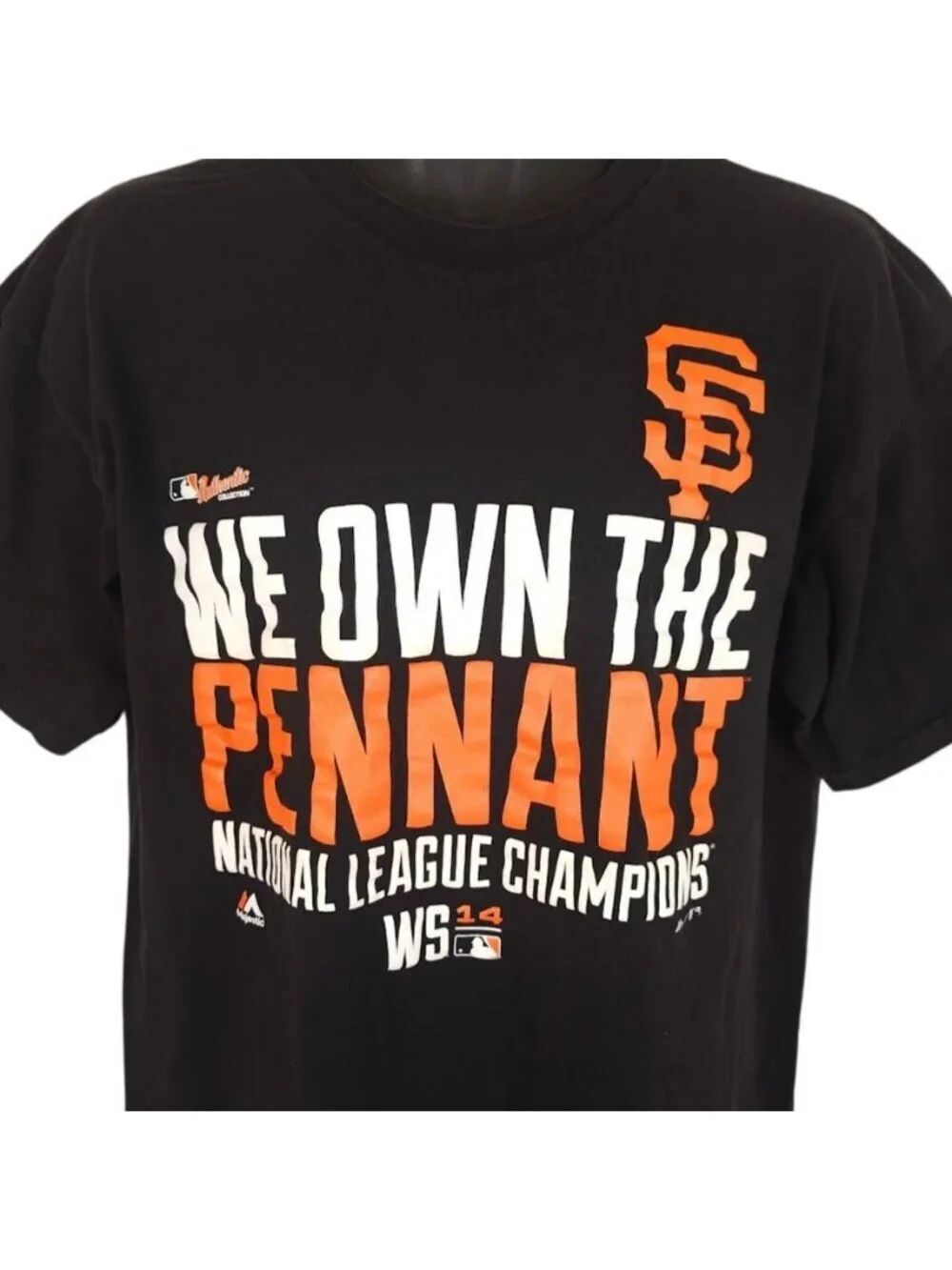 San Francisco Giants T Shirt Mens Size XL Black 2014 MLB Baseball Champions